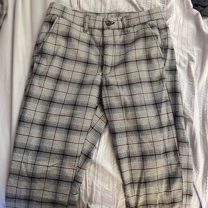 plaid dress pants